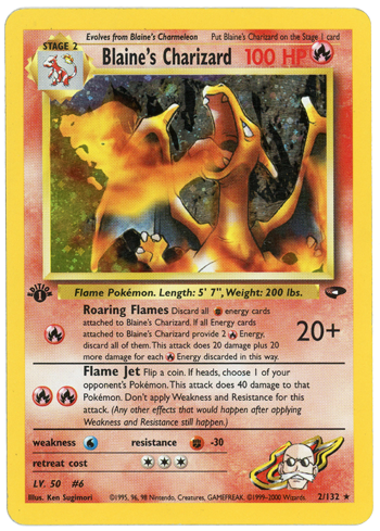 Blaine's Charizard #2 – Pokémon